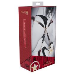 Ouch! International Hogtie Milan Noir et Rouge